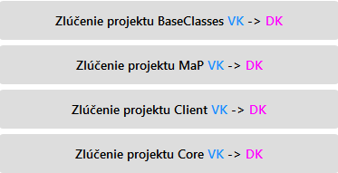 6. Zlúčenie projektu z VK do DK (TFS Merge)